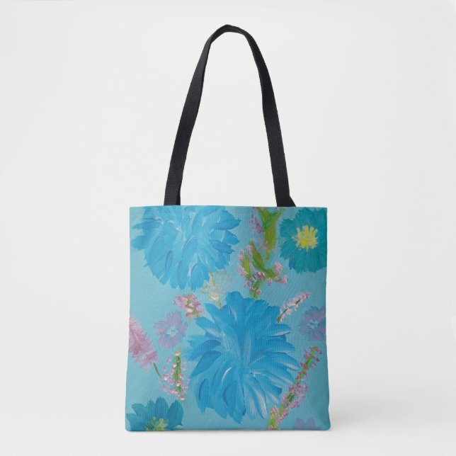 Banheira Floral de Tote Blooming Bluebells (Frente)