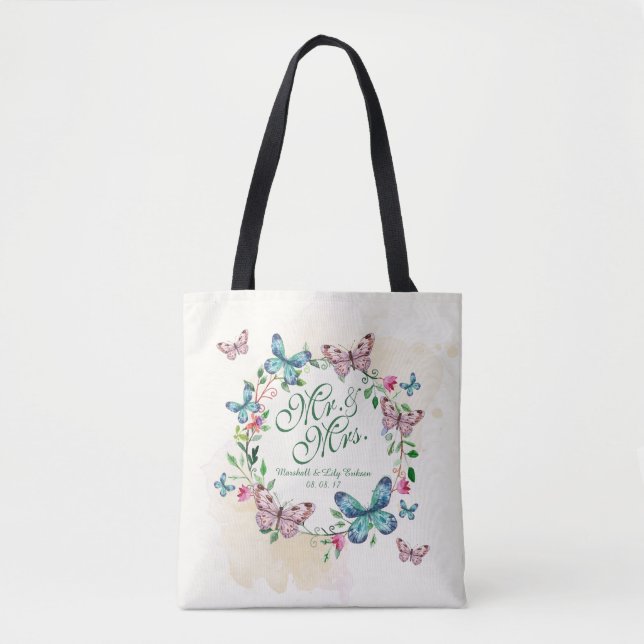 Banheira Personalizada Wreath Tote Bag (Frente)