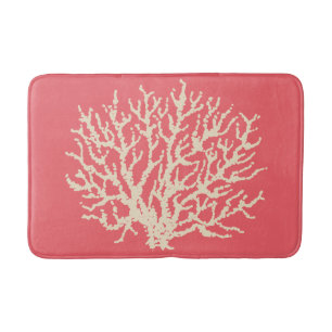 Banheiro Banheira de tapete cor-de-coral cor-de-rosa, decot