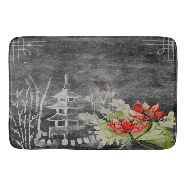 Banheiro Bonito tapete de banho asiático (Frente)