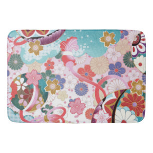 Banheiro Design de tapete de banho suave grande, floral, ja