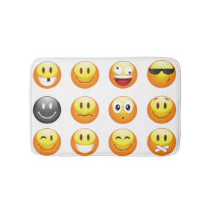 Banheiro esteira de banho do tapete de banho dos emojis
