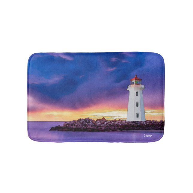 Banheiro Farol - Pequena tapete de banho (frente)