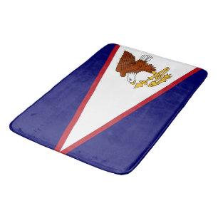 Banheiro Grande tapete com bandeira de Samoa Americana, EUA