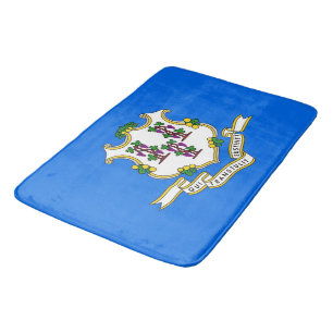 Banheiro Grande tapete de banho com bandeira de Connecticut