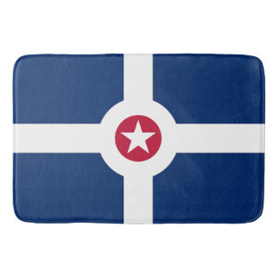 Banheiro Grande tapete de banho com bandeira de Indianápoli