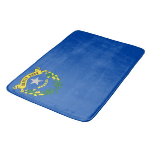 Banheiro Grande tapete de banho com bandeira de Nevada, EUA