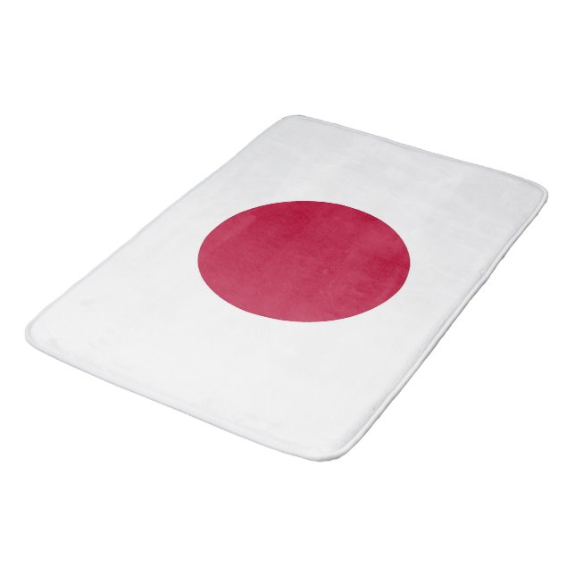 Banheiro Grande tapete de banho com bandeira do Japão (Angulado)