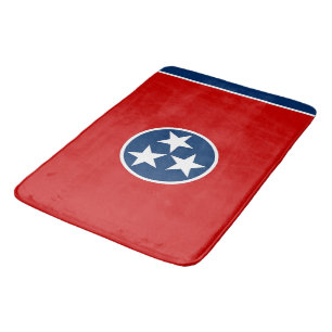 Banheiro Grande tapete de banho com bandeira do Tennessee, 
