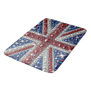 Banheiro Grande tapete de banho com cores britânicas