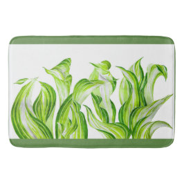 Banheiro 'Hosta com a Mosta' em um tapete de banho