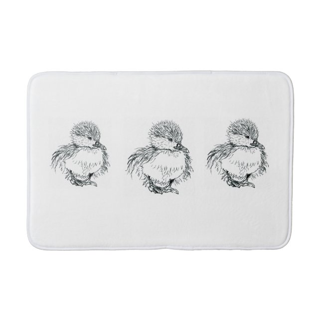 Banheiro ilustração da caneta e da tinta do tapete de banho (Frente)