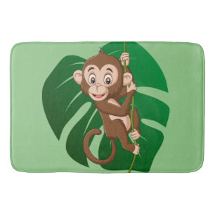 Banheiro Macaco num tapete de Design de vinho