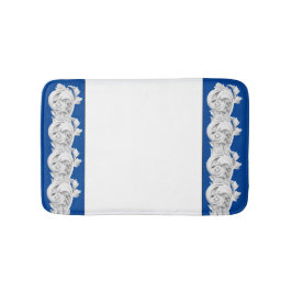 Banheiro Marble Tendrils em um tapete de banho