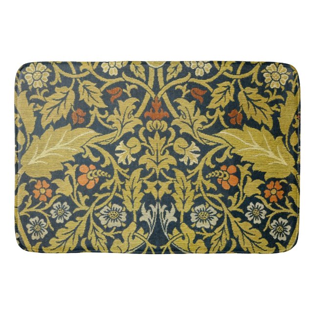Banheiro Morris Acanthus deixa tapete de flores de caule ge (Frente)