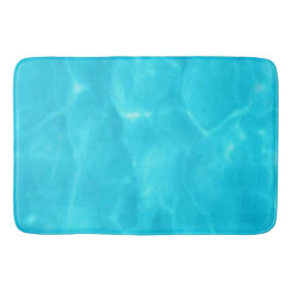 Banheiro Padrão de água azul no tapete de banho