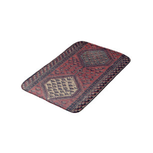 Banheiro Padrão vermelho oriental de corrida n.o2 tapete d