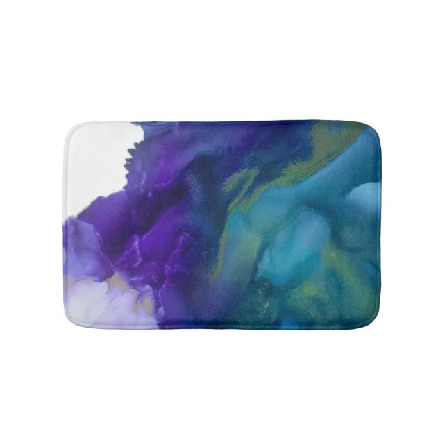 Banheiro Pisca de um tapete ocular | Roxo, ouro, lacre (frente)