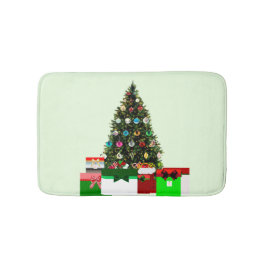 Banheiro Tapete de Banho Árvore de Natal