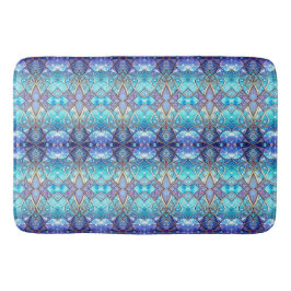 Banheiro Tapete de Banho Azul Ornamentado