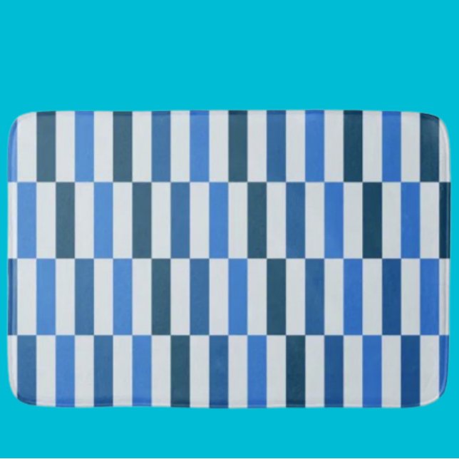 Banheiro Tapete de Banho Blue Line Flow (Criador carregado)