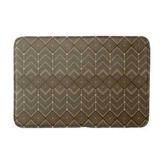 Banheiro Tapete de Banho com Padrão de Chevron e Diamante