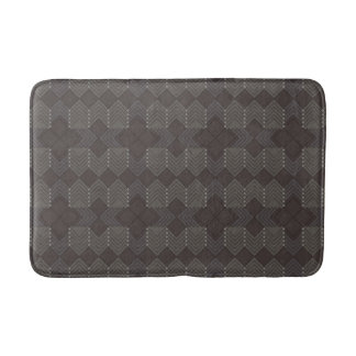 Banheiro Tapete de Banho Dark Diamonds Pattern 