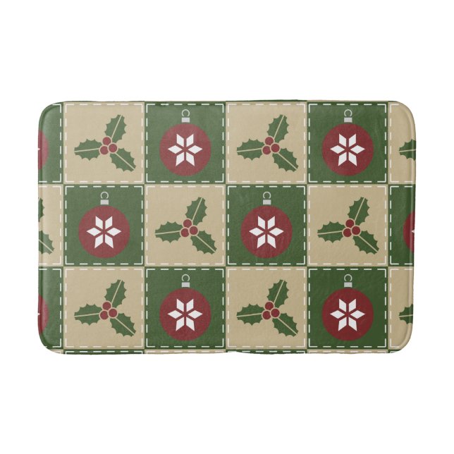 Banheiro Tapete de Banho de Colcha de Natal (Frente)