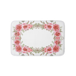 Banheiro Tapete de Banho de Espuma com Moldura de Rosa Româ