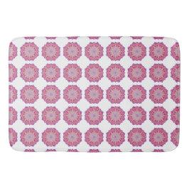 Banheiro tapete de banho de mandala cor-de-rosa vintage