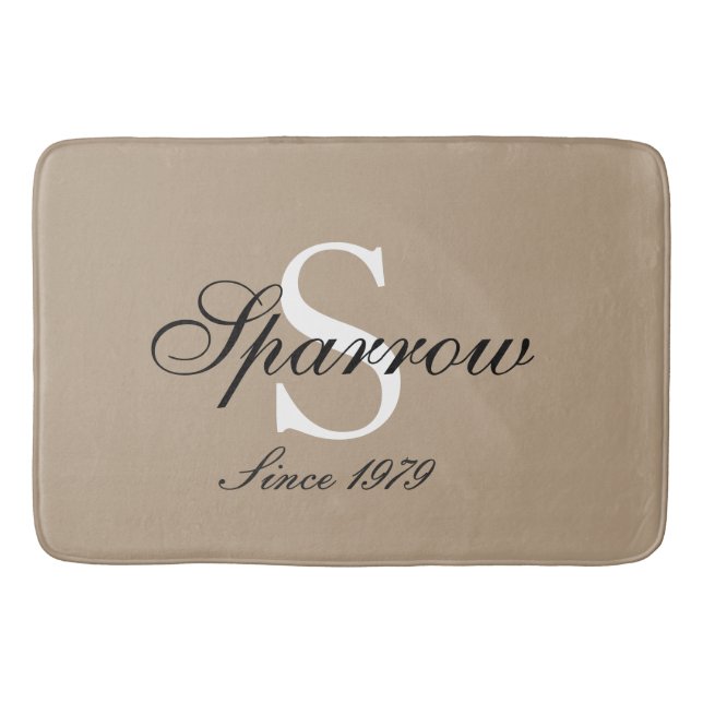 Banheiro Tapete de banho de Mongram (Frente)