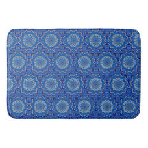 Tapete de Banho Decorativo Azul