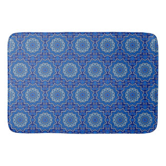 Banheiro Tapete de Banho Decorativo Azul