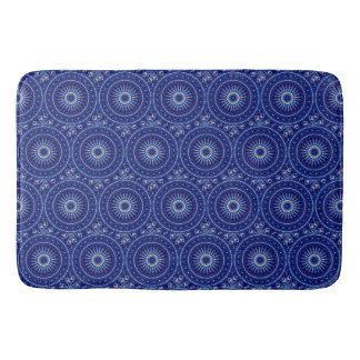 Banheiro Tapete de Banho Decorativo Azul