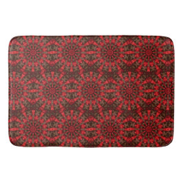 Banheiro Tapete de Banho Decorativo Vermelho
