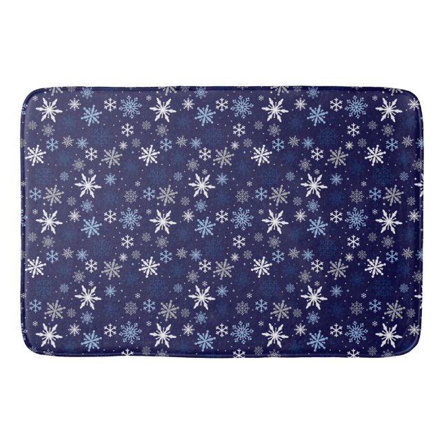 Banheiro tapete de banho em flocos de neve (Frente)
