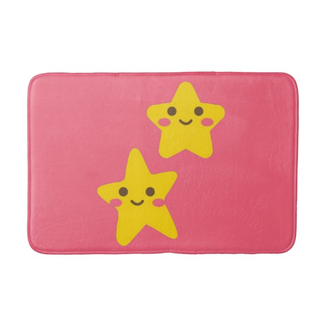 Banheiro Tapete de Banho Estrelas Sorridente (Frente)