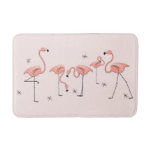 tapete de banho Flamingos Pink Group