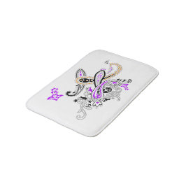 Banheiro Tapete de Banho Floral Paisley Elegante