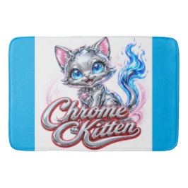 Banheiro Tapete de Banho Gatinho Cromado