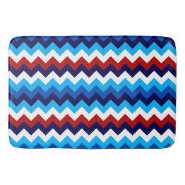Banheiro Tapete de Banho Grande Estampa Chevron Vermelho Br
