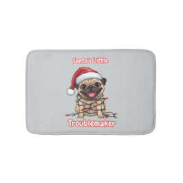 Banheiro Tapete de Banho Pug Pequeno Encrenqueiro do Papai 