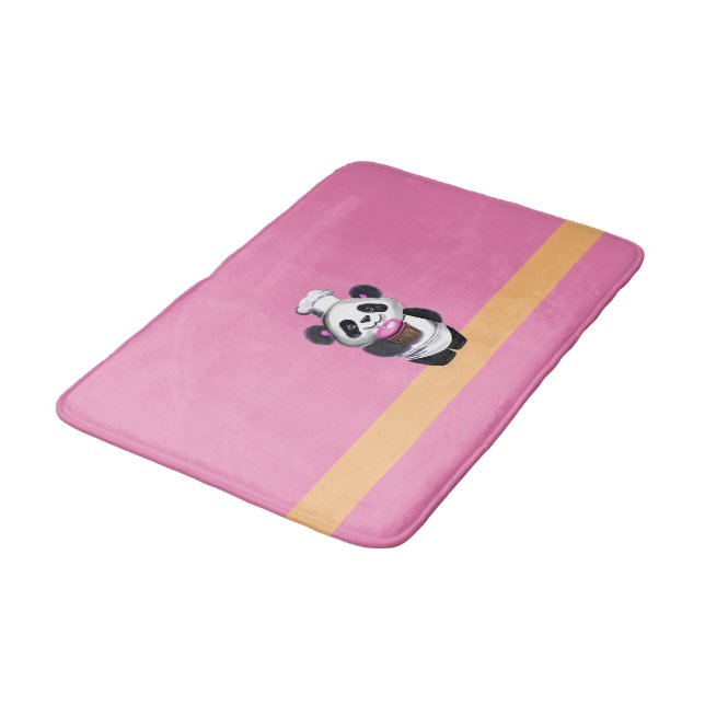 Banheiro Tapete de Banho Rosa Panda Fofo (Angulado)