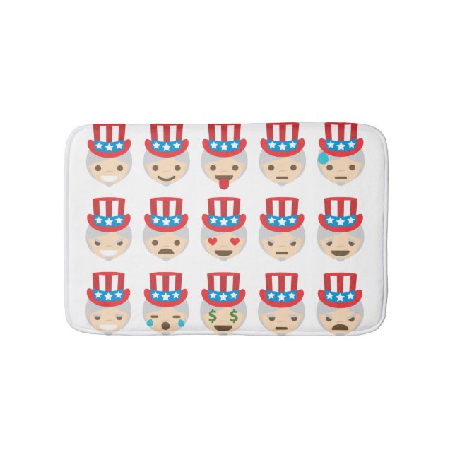 Banheiro tapete de banho tio sam emoji (frente)