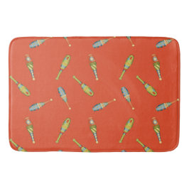 Banheiro Tapete de Banho Vermelho Cute Circus Juggling Stic