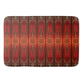 Banheiro Tapete de Banho Vermelho Ornamentado