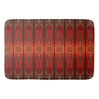 Banheiro Tapete de Banho Vermelho Ornamentado