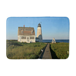 Banheiro Tapete de Banho Wood Island Lighthouse Maine