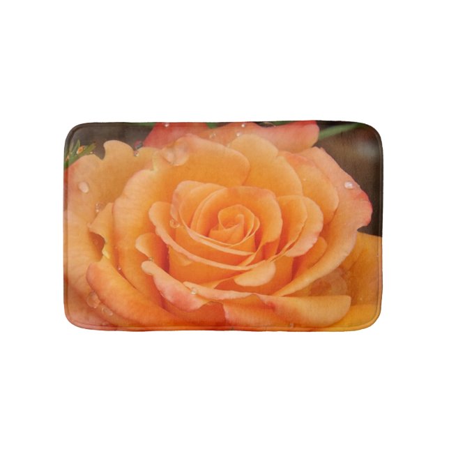 Banheiro tapete de rosa laranja (frente)