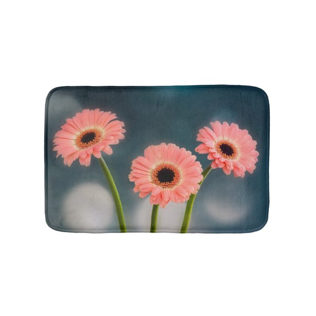 Banheiro Um tapete de Gerberas Bath Rosa (frente)